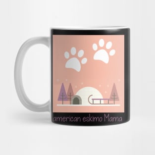 American Eskimo Mama Dog Lover, Gift Pet Lover, Gift For American Eskimo Dog Parent,  American Eskimo Life Mug